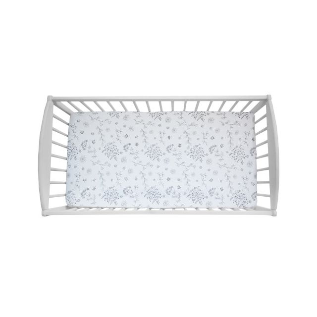 Cearsaf Bumbac cu elastic pentru patut 120 × 60 cm- Bloom Sleepee