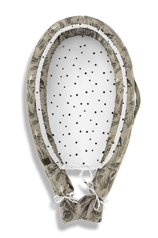 Baby Nest 2 fete Bumbac  - Jungle Green Sleepee