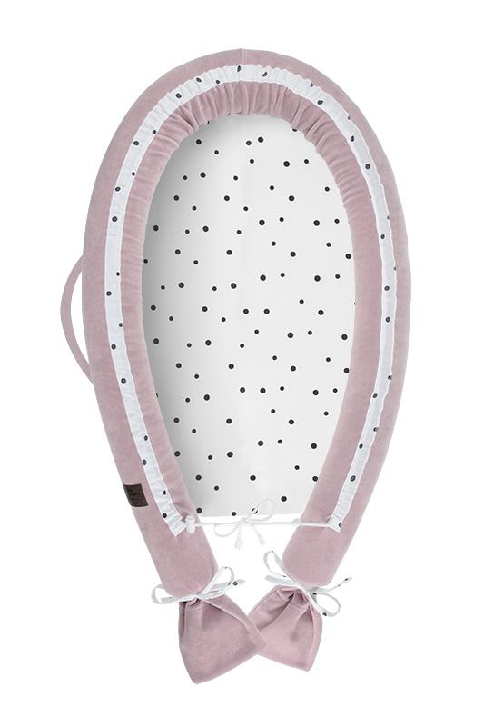 Baby Nest Velvet Premium - Royal Baby  Pink