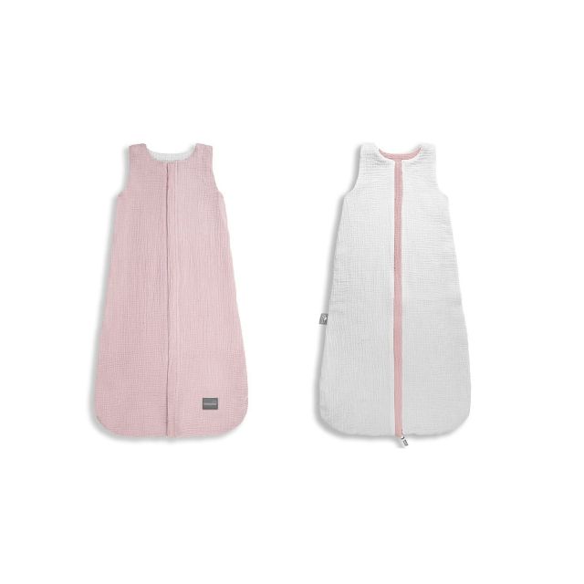Sac de dormit Muselina/Bumbac cu 2 fete 1 TOG -  0.4 -2 ani M Rose Sleepee